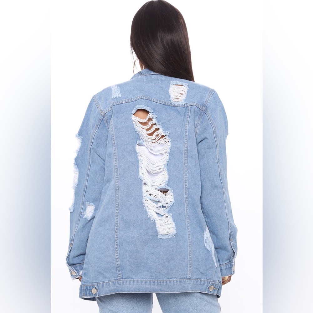 Never used fashion nova jean jacket